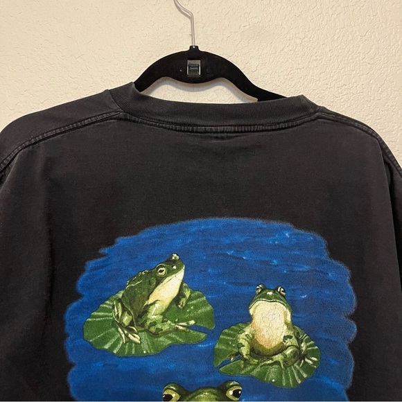 BUD Budweiser Frog Your Pad or Mine Vintage Black T-Shirt for Men Size XL - Picture 9 of 12